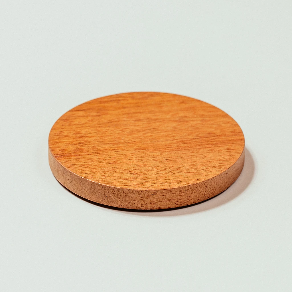 Basic wooden coaster round shape 3